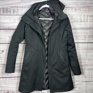 Patagonia Tres 3-in-1 Mid-Length Duck Down Black Parka Jacket Coat Womens Size S